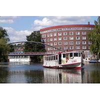 2650_103_15 Alsterschiff auf einer Kanalfahrt durch die Hamburger Kanäle. | Alsterschiffe - Fahrgastschiffe auf der Alster und den Hamburger Kanälen.